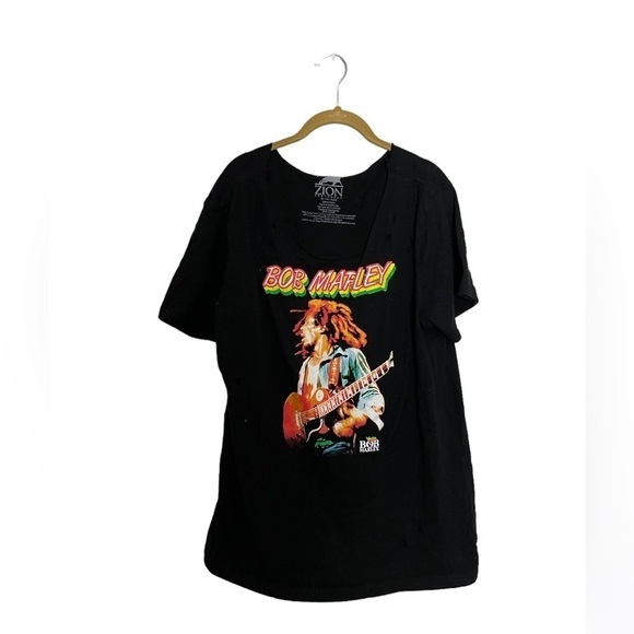 Zion Bob Marley Distressed Graphic T Shirt XL - Picture 1 of 7